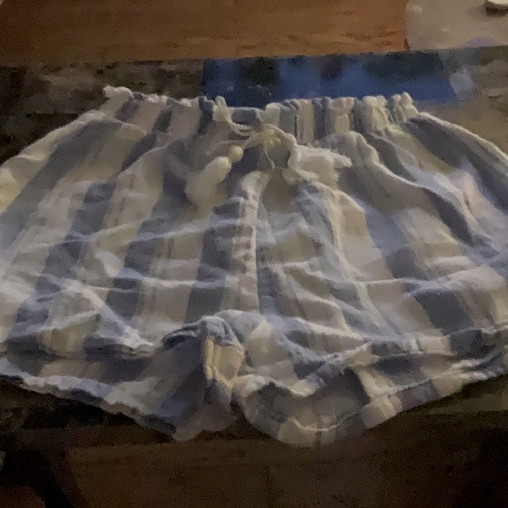 Blue And white Olivia Kay shorts